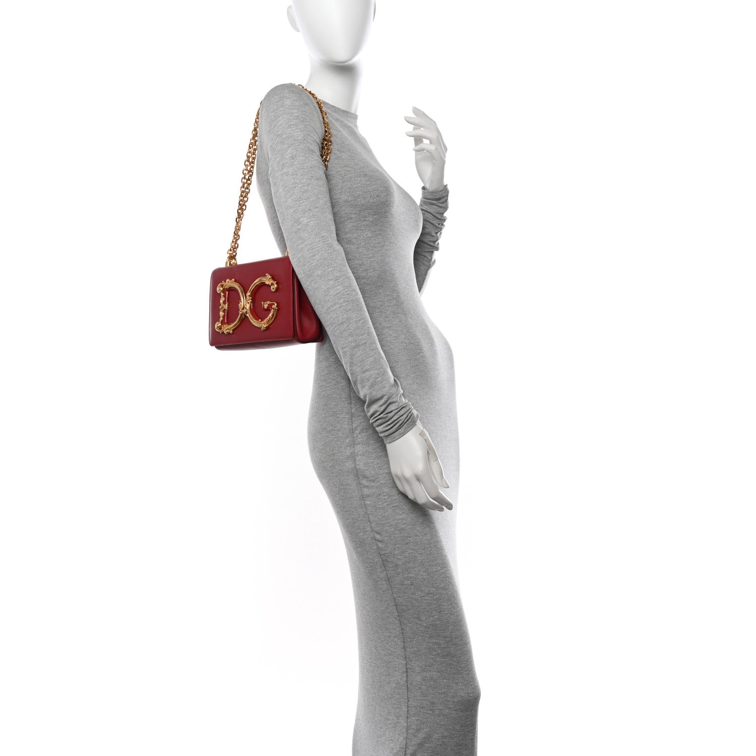 Dolce & Gabbana Nappa DG Girls Shoulder Bag Red 3 of 14