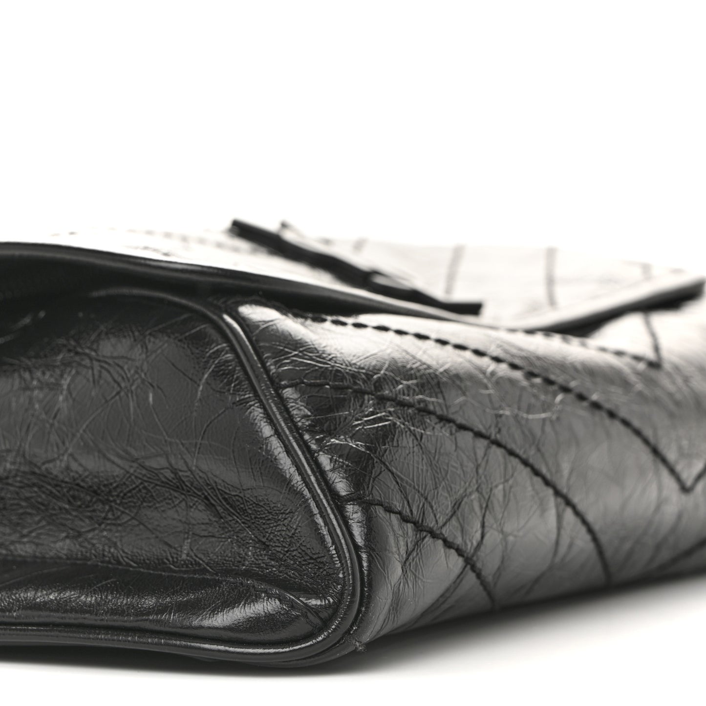 Crinkled Calfskin Matelasse Monogram Niki Body Bag Black