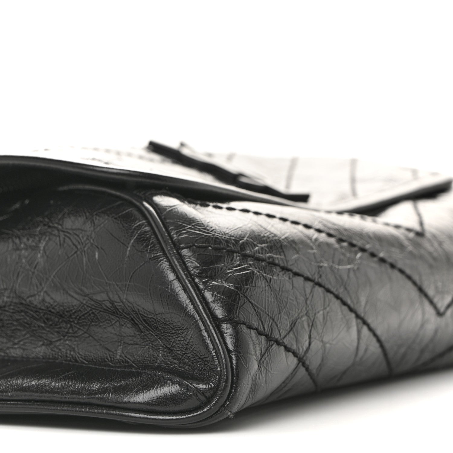 Saint Laurent Crinkled Calfskin Matelasse Monogram Niki Body Bag Black 9 of 12