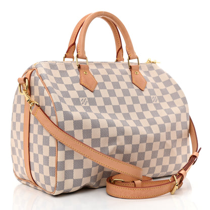 Louis Vuitton Damier Azur Speedy Bandouliere 30 3 of 10