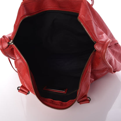 Balenciaga Agneau Classic Hardware Weekender Coquelicot 5 of 11