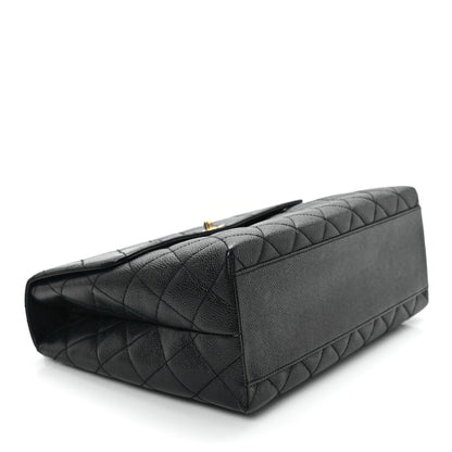 Chanel Caviar Quilted Jumbo Kelly Flap Black 4 of 11