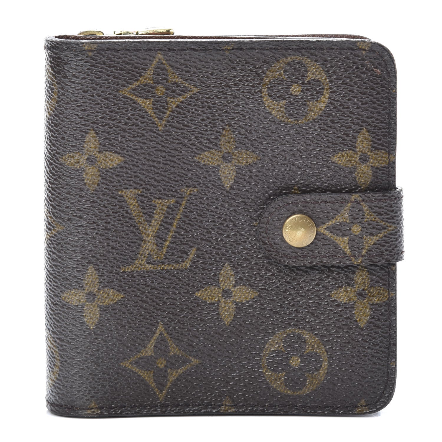Louis Vuitton Monogram Compact Zippe Zipped Wallet 1 of 14