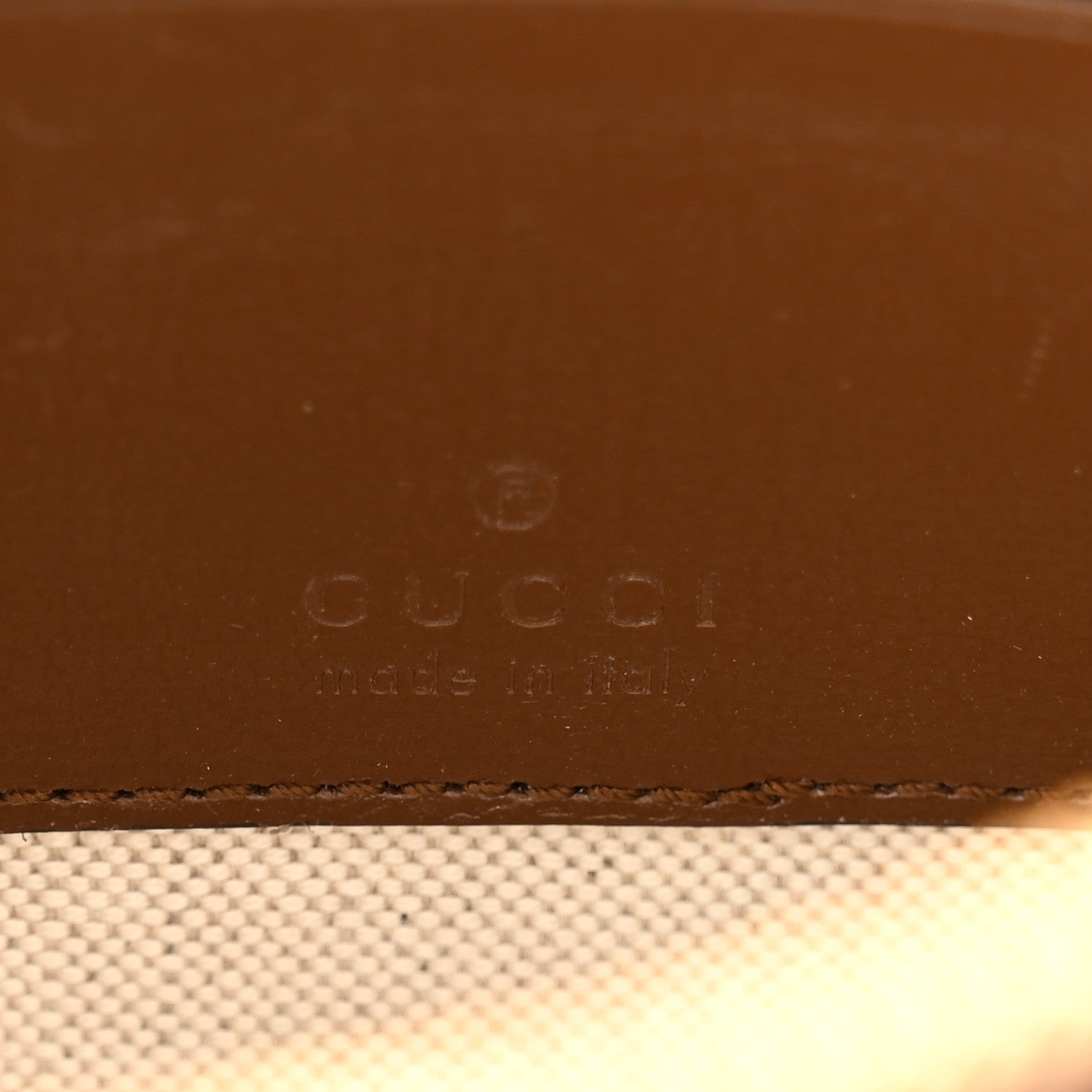 Gucci GG Supreme Monogram Azalea Calfskin Small Retro Interlocking G Wristlet Messenger Bag Beige Ebony Brown Sugar 6 of 14