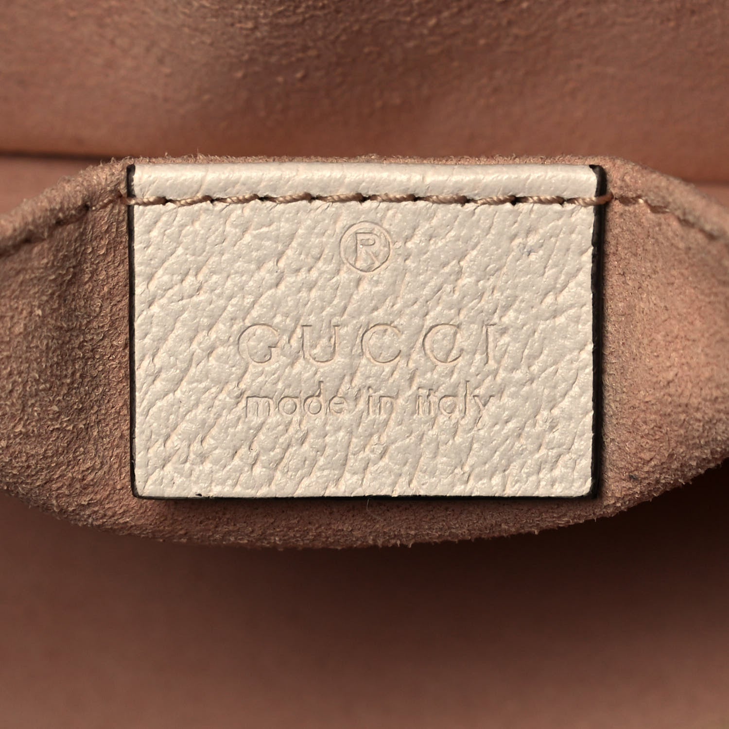 Gucci Textured Dollar Calfskin Web Small Ophidia Dome Shoulder Bag Mystic White 6 of 9