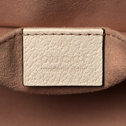 Gucci Textured Dollar Calfskin Web Small Ophidia Dome Shoulder Bag Mystic White 6 of 9