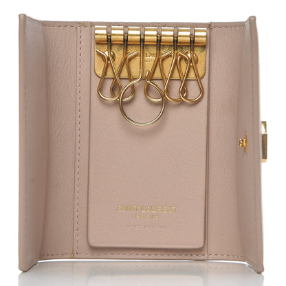 Saint Laurent Smooth Calfskin Monogram Key Case Nude 5 of 9