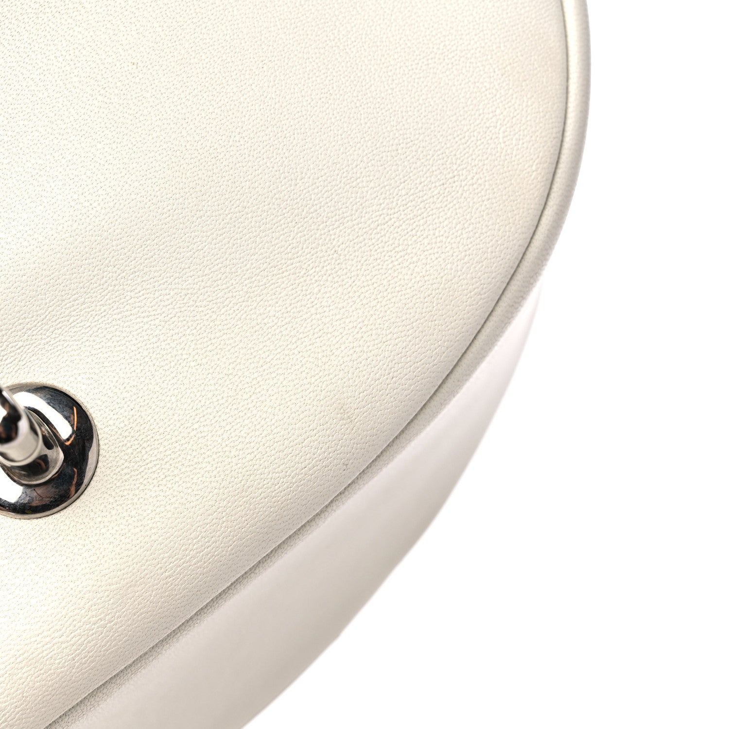Chanel Lambskin Quilted Small Studded Bubble Flap White 11 of 12