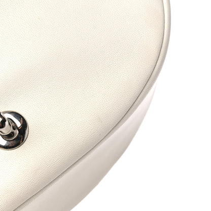Chanel Lambskin Quilted Small Studded Bubble Flap White 11 of 12
