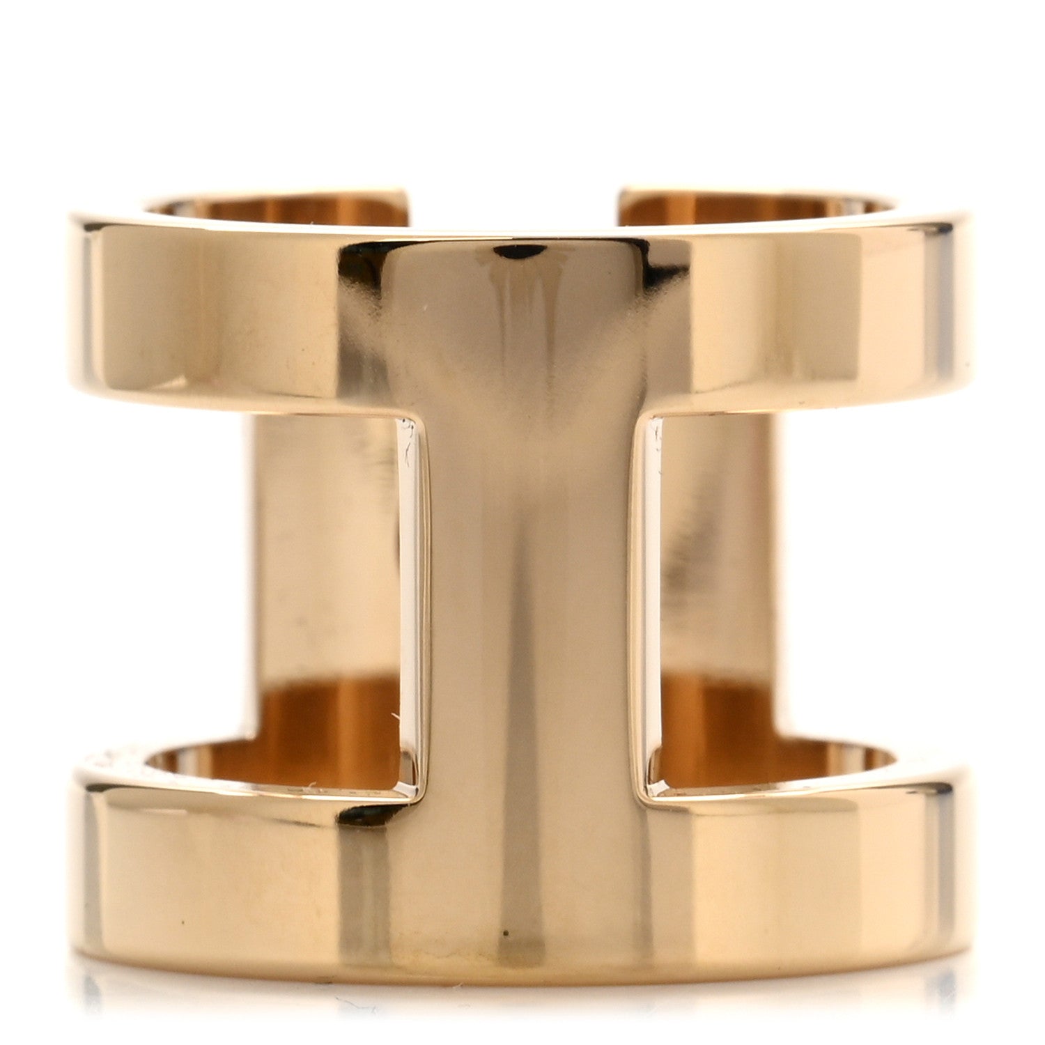 Hermes Permabrass H Perle Scarf Ring Rouge 3 of 5