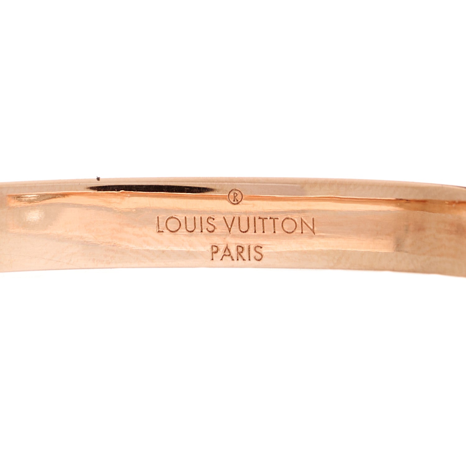 Louis Vuitton LOUIS VUITTON Nanogram Hoop Earrings Pink Gold 5 of 6