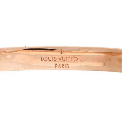 Louis Vuitton LOUIS VUITTON Nanogram Hoop Earrings Pink Gold 5 of 6