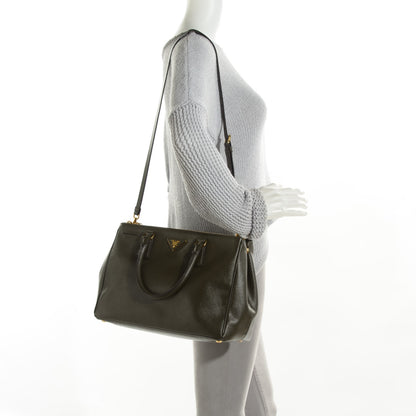 Prada Saffiano Medium Galleria Double Zip Tote Militare 2 of 10