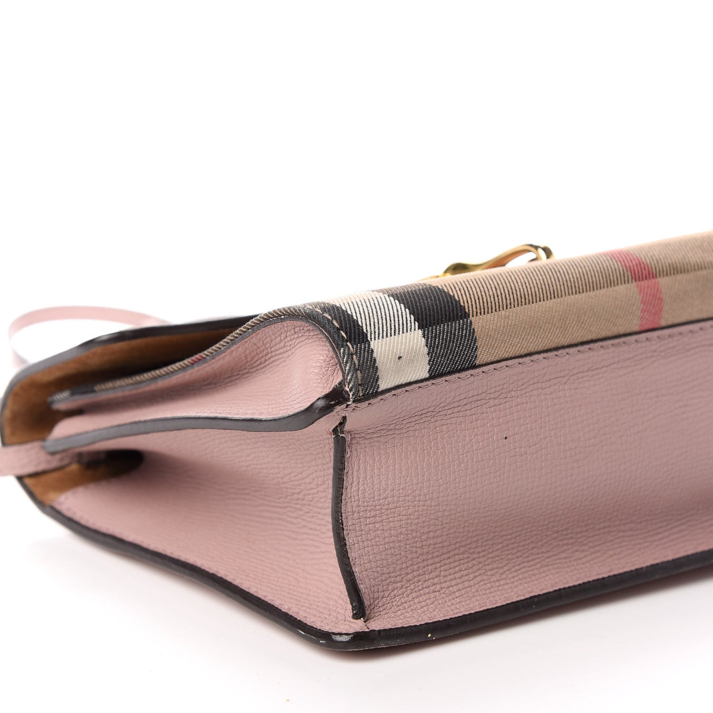 Derby Calfskin House Check Small Macken Crossbody Bag Pale Orchid
