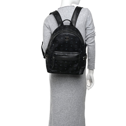 MCM Visetos Medium Side Studs Stark Backpack Black 3 of 11