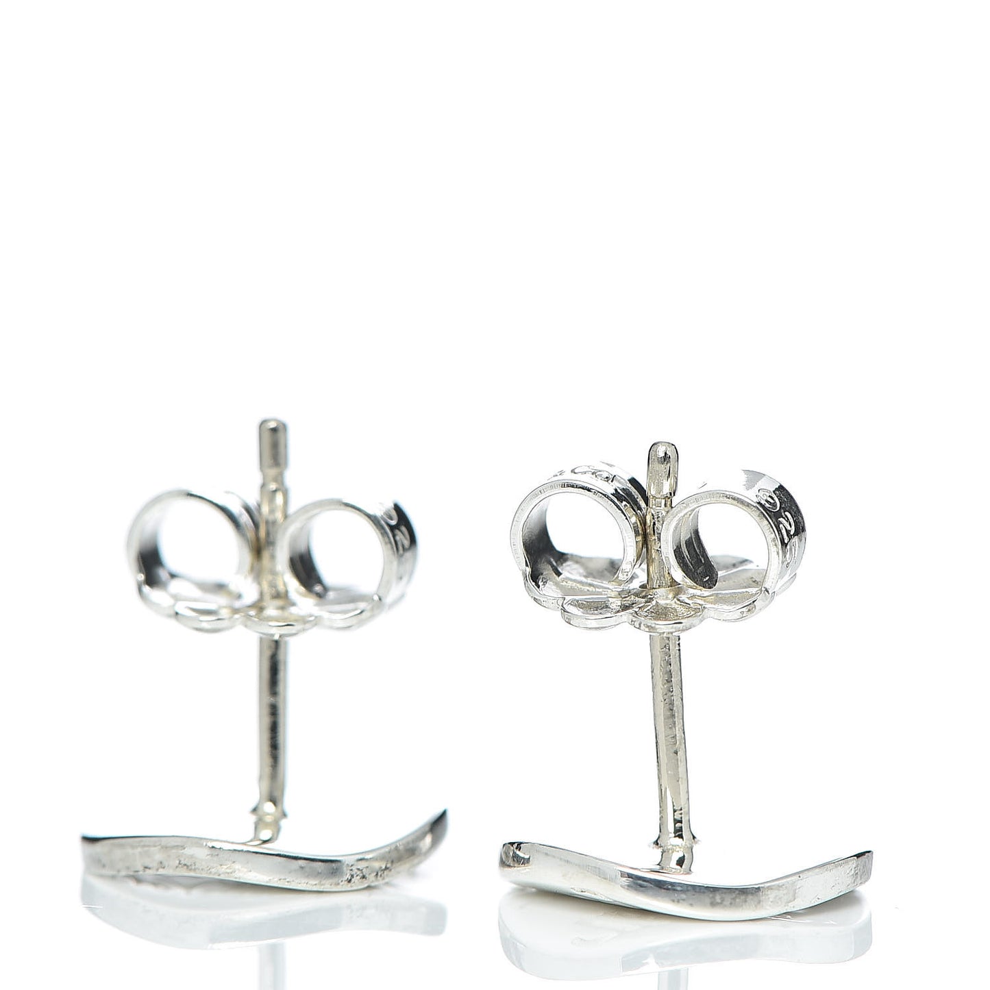 Sterling Silver Round Note Earrings