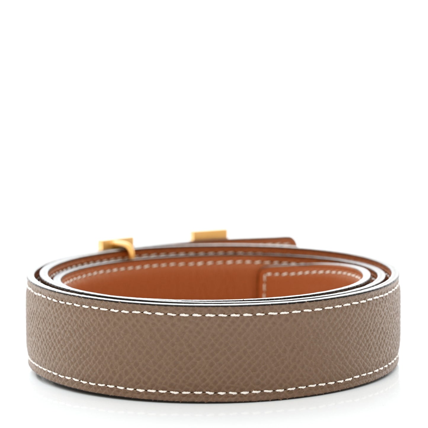 Swift Epsom 24mm Mini Constance H Belt 75 30 Gold Etoupe