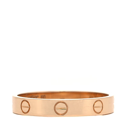 Cartier 18K Yellow Gold 3.5mm LOVE Wedding Band Ring 60 9 1 of 4