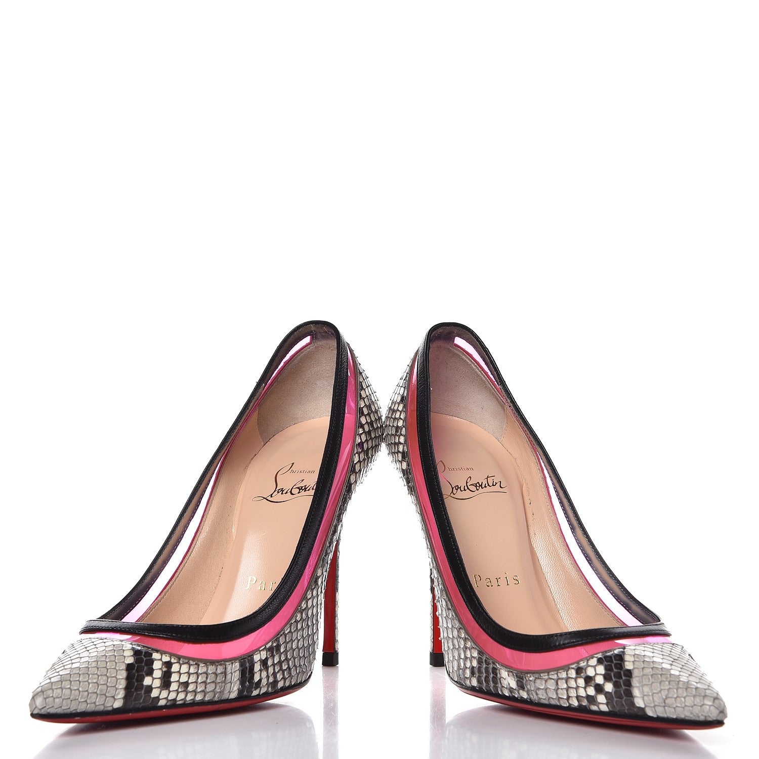 Christian Louboutin Python Lucido PVC Kid Paulina 100 Pumps 35 Multicolor 5 of 12