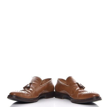Gucci Calfskin Mens Mocassin Tassel Loafers 11.5 Toffee Brown 15 of 16