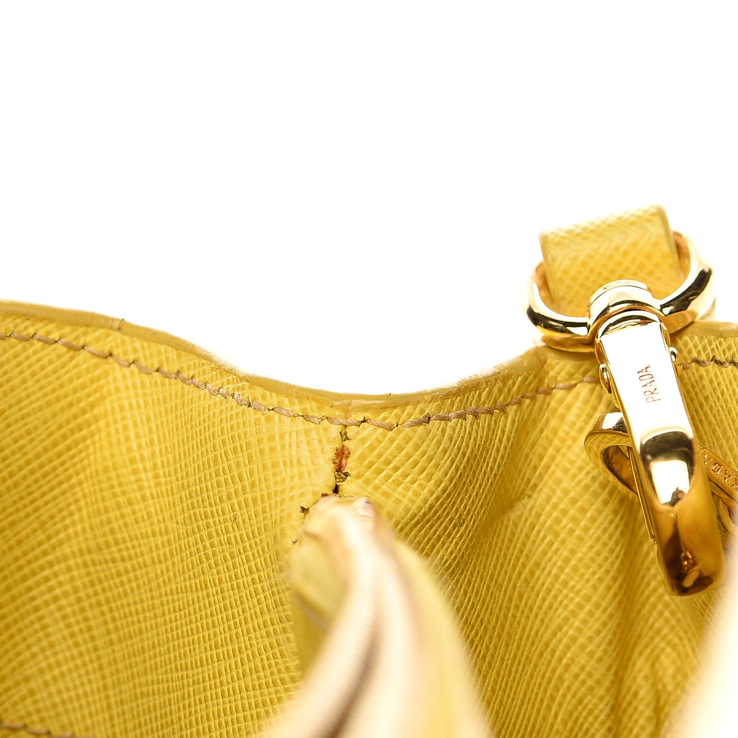 Prada Saffiano Lux Medium Tote Girasole 13 of 15