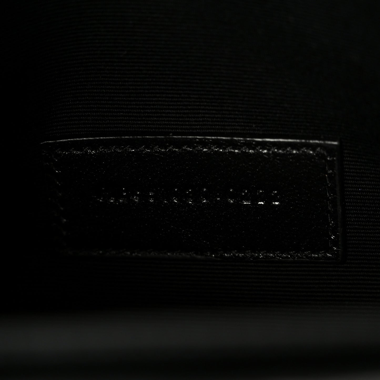 Grain De Poudre Textured Mixed Matelasse Triquilt Monogram Clutch Black