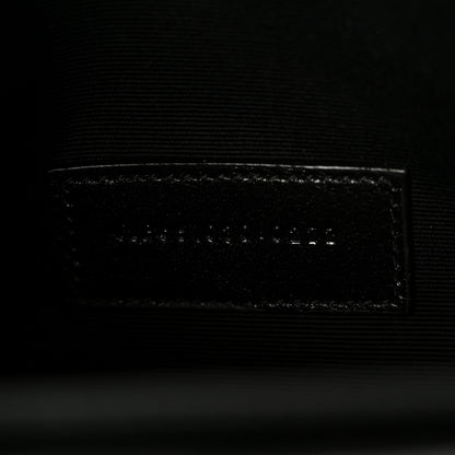Saint Laurent Grain De Poudre Textured Mixed Matelasse Triquilt Monogram Clutch Black 7 of 9