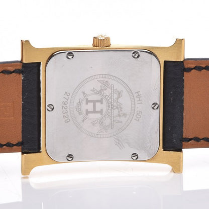 Hermes Stainless Steel Epsom 26mm Heure H Hour Quartz Watch Noir 5 of 12