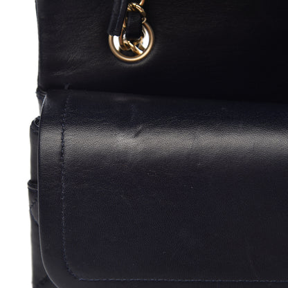 Chanel Lambskin Quilted Medium Double Flap Navy 14 of 19