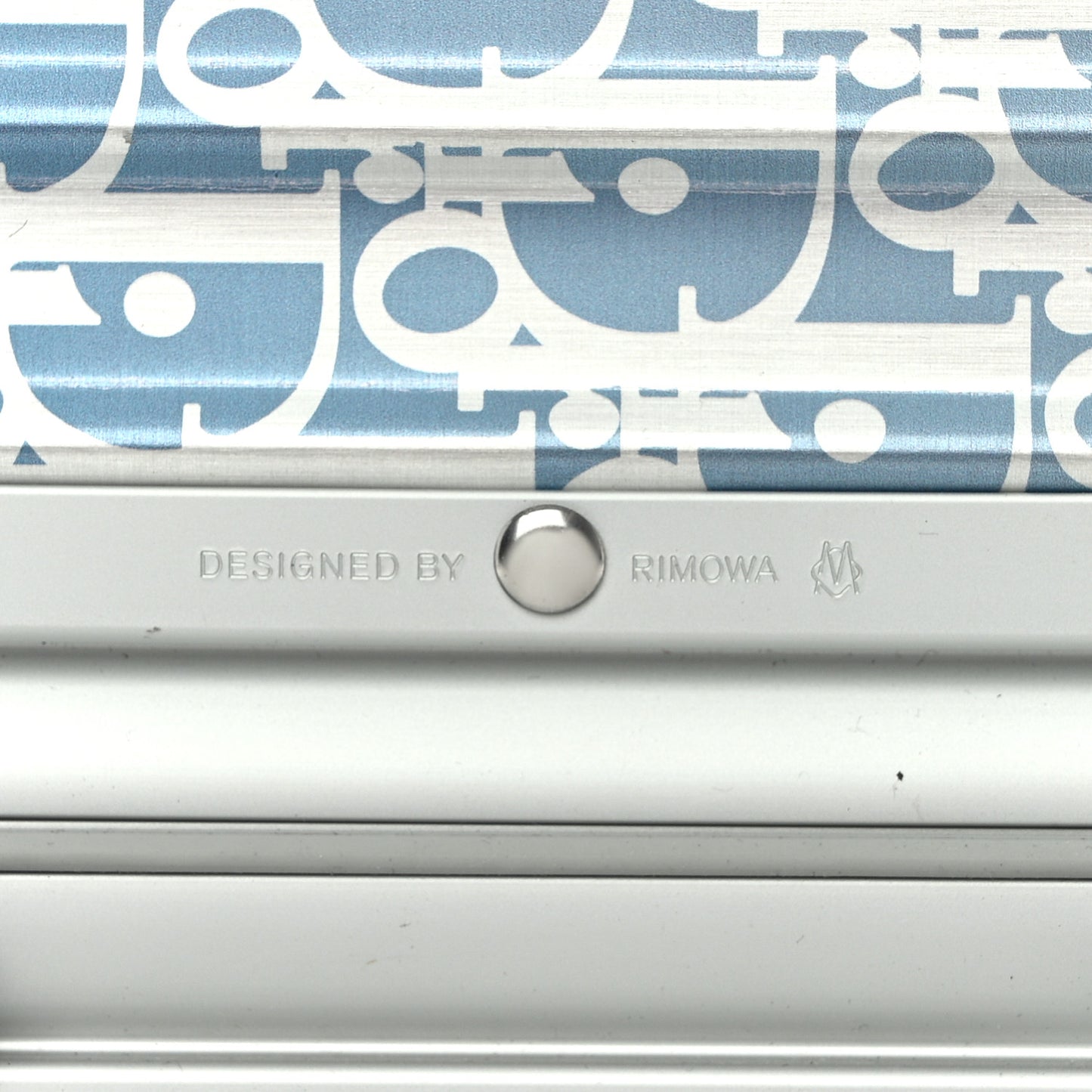 X RIMOWA Aluminum Gradient Cabin Luggage Blue Multi