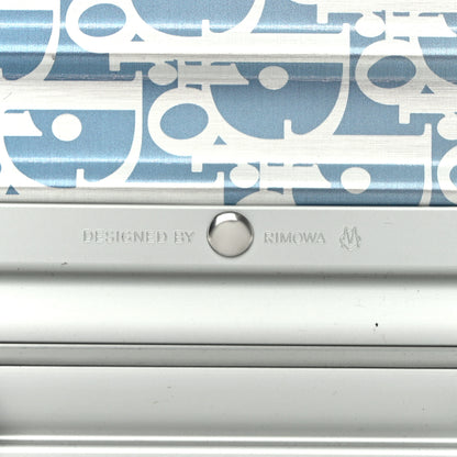 Christian Dior X RIMOWA Aluminum Gradient Cabin Luggage Blue Multi 7 of 11