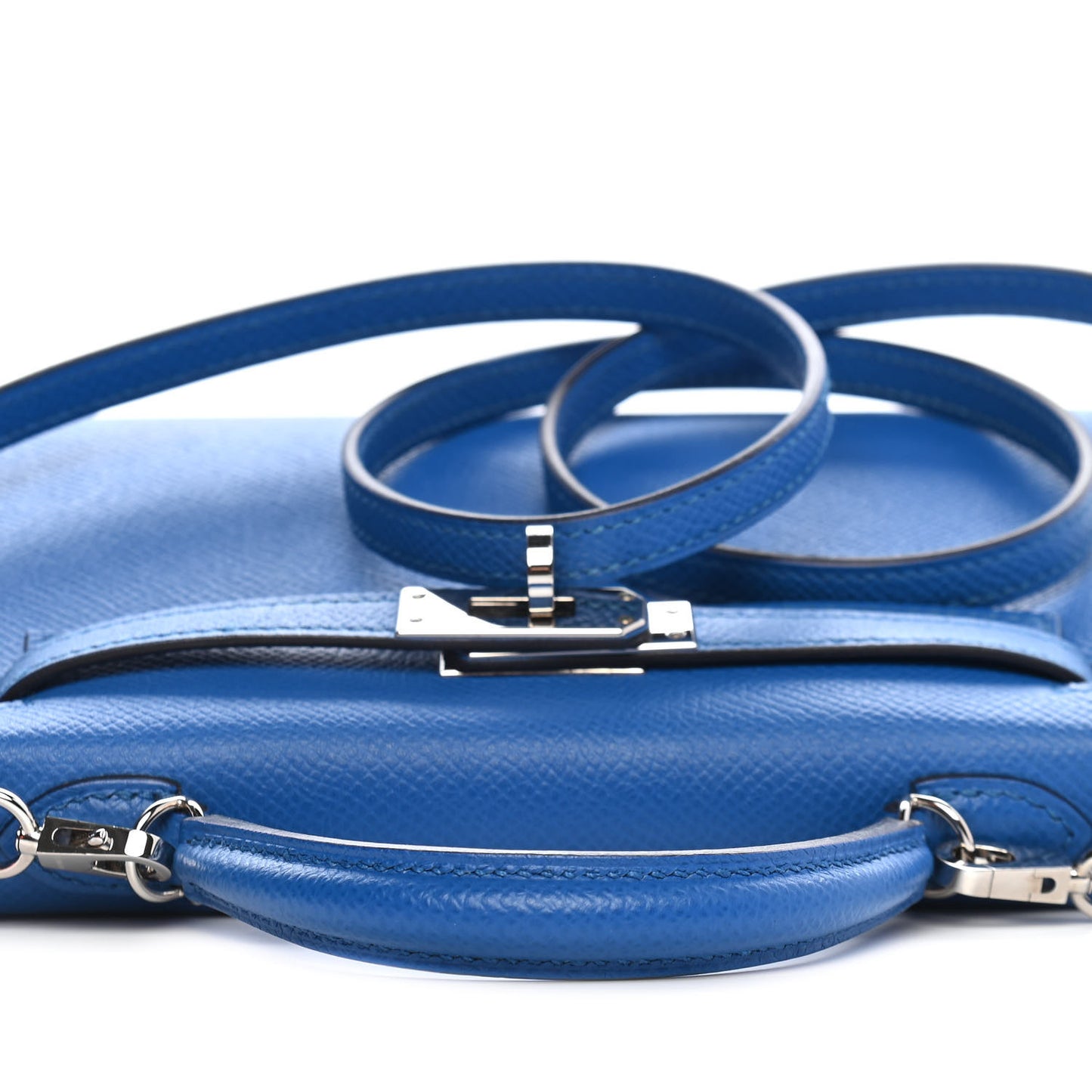 Epsom Mini Kelly Sellier 20 Bleu Zellige