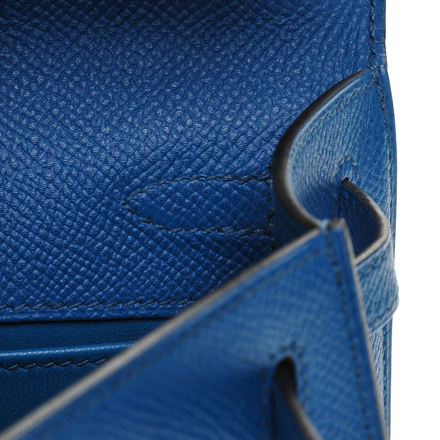 Hermes Epsom Kelly Pochette Clutch Bleu Izmir 18 of 19