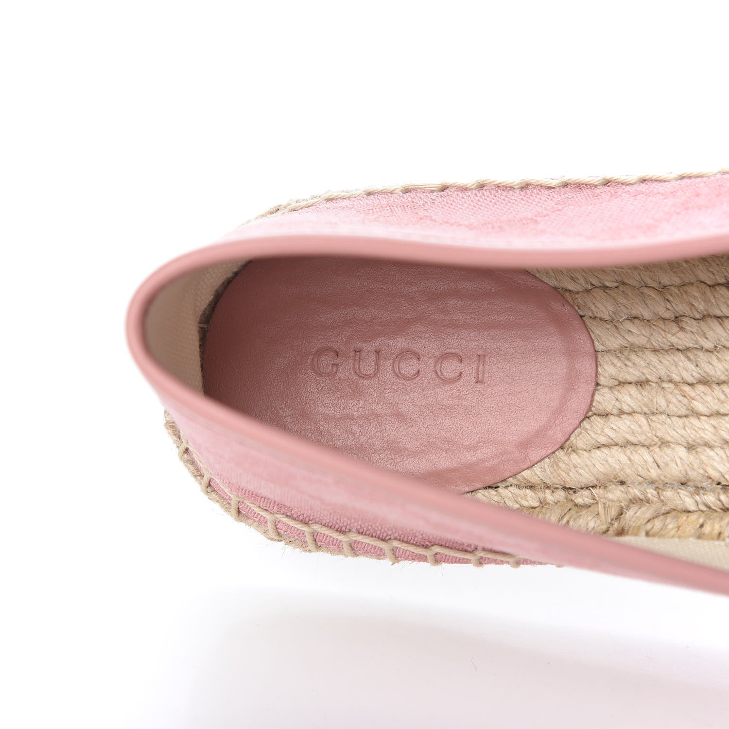 Gucci Monogram Espadrilles 38 Soft Pink 6 of 8