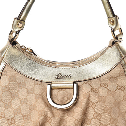Gucci Monogram Medium D Gold Ring Hobo Gold 14 of 14