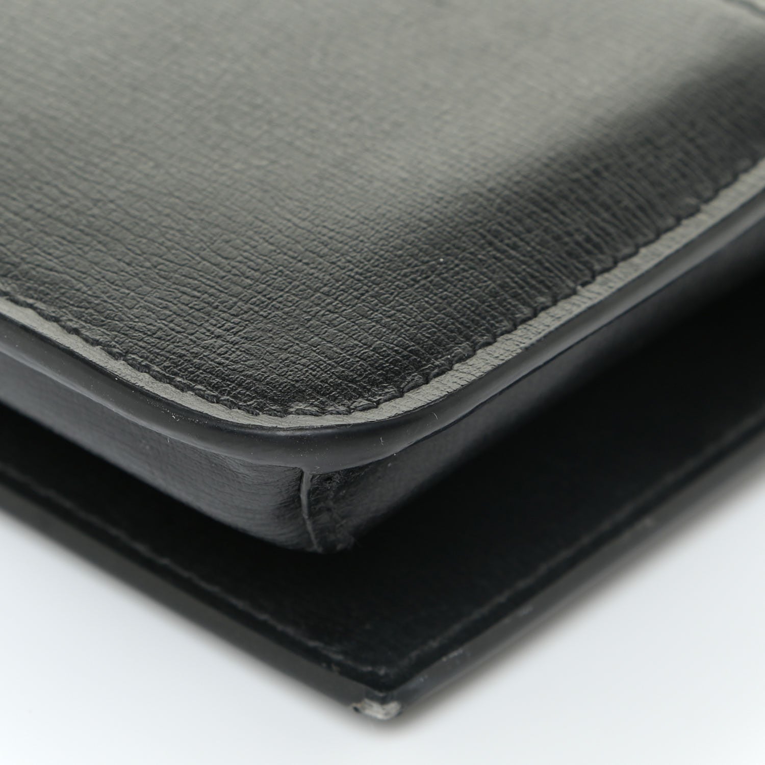 Saint Laurent Smooth Calfskin Monogram Phone Holder Crossbody Black 15 of 23