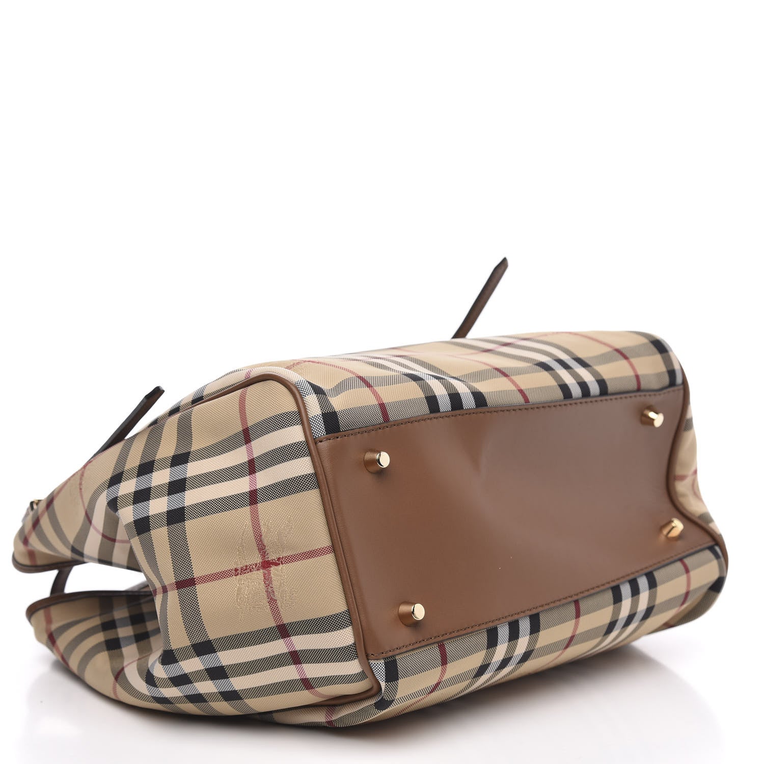 Burberry Horseferry Check Small Canterbury Tote Honey 4 of 10