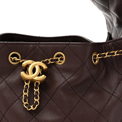 Chanel Caviar Quilted Small Chanel 25 Handbag Dark Brown 8 of 10