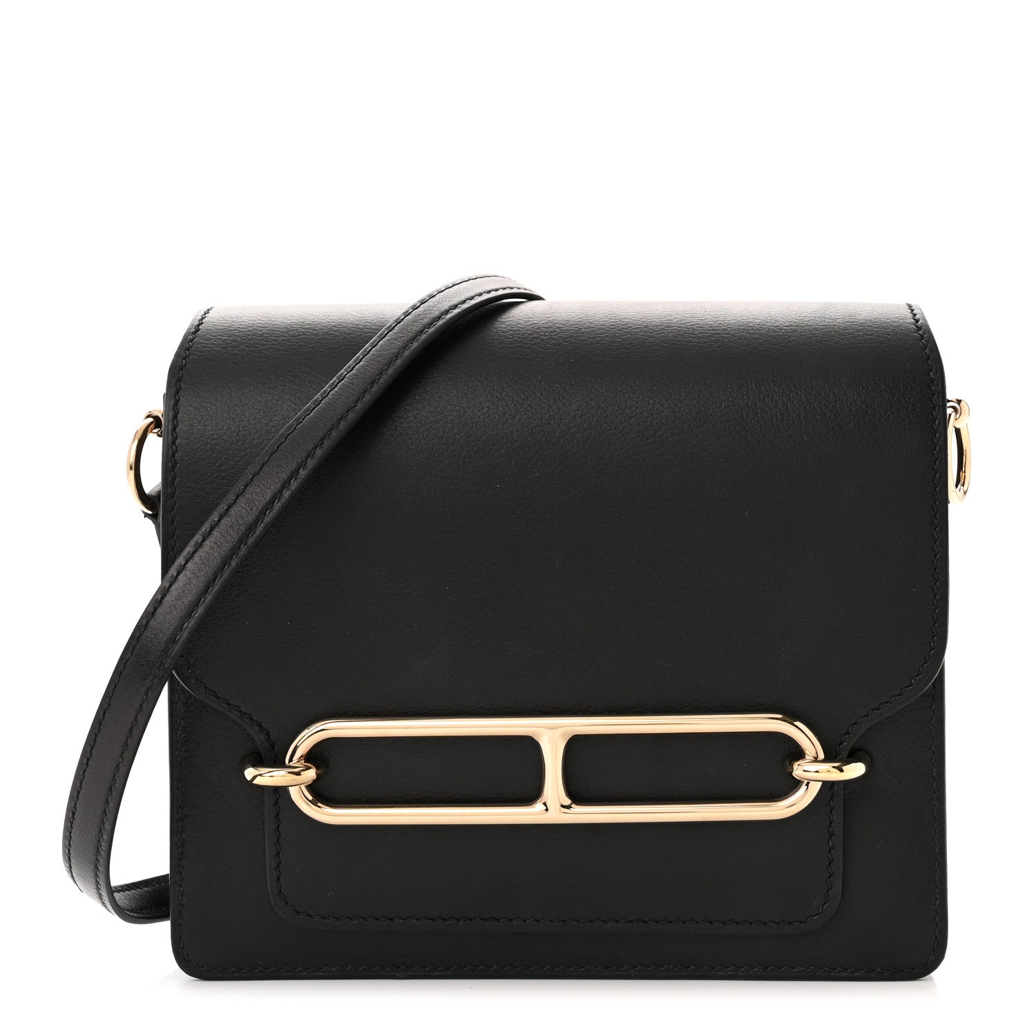 Hermes Evergrain Mini Sac Roulis Black 1 of 13