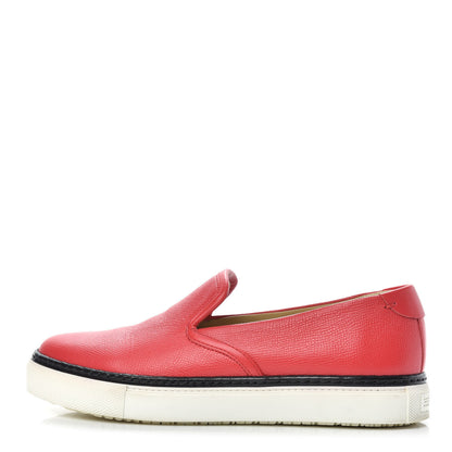 Hermes Epsom Womens Kick Sneakers 36.5 Rouge 1 of 10