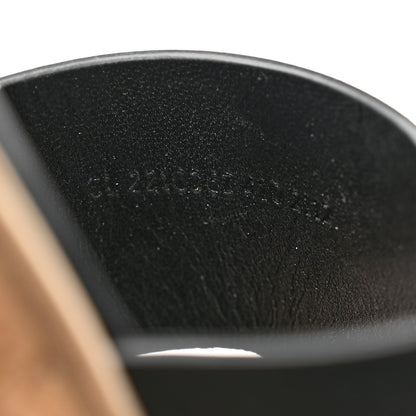 Hermes Calfskin Cork Eze 30 Sandals 41 Black 6 of 8
