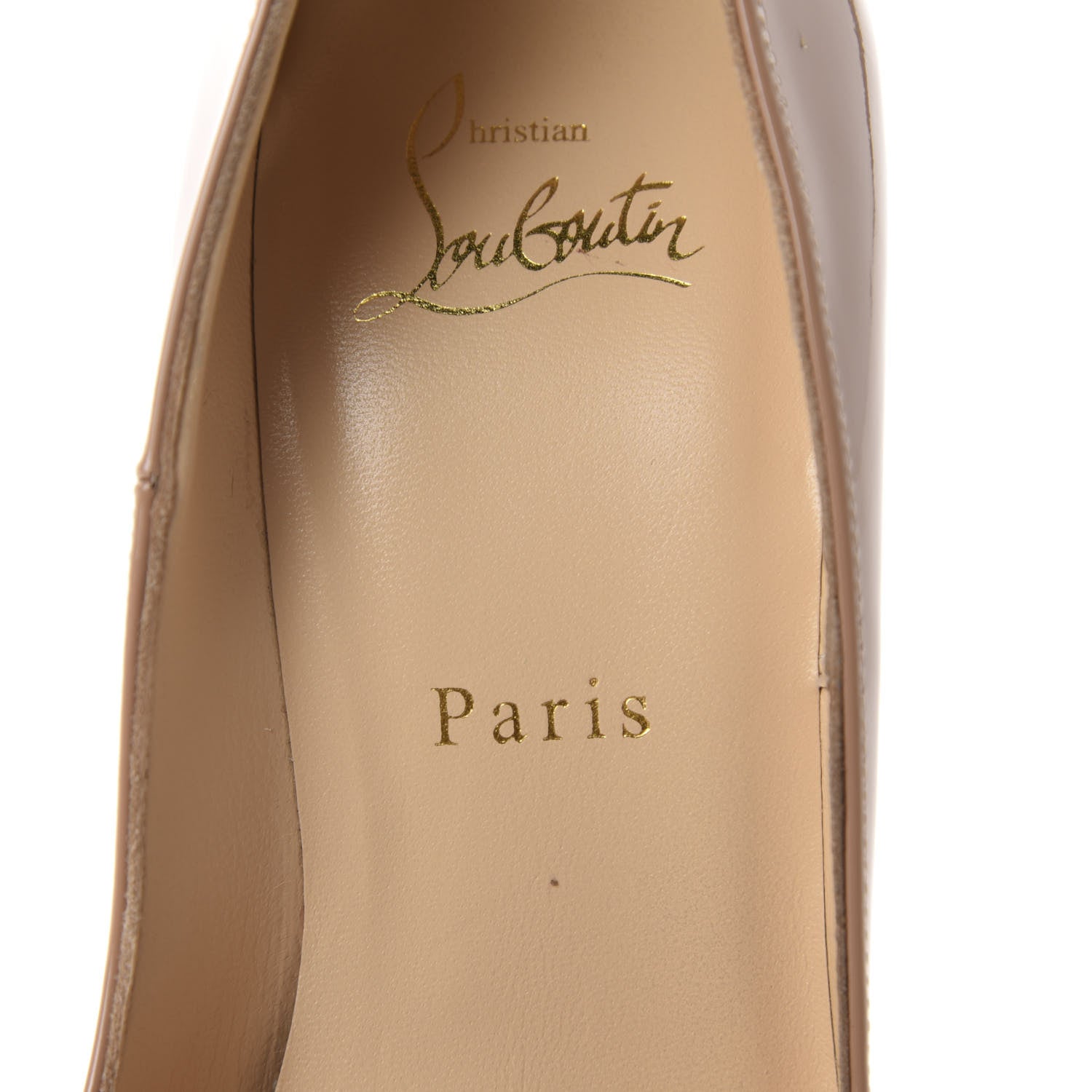 Christian Louboutin Patent So Kate 120 Pumps 37.5 Nude 7 of 9