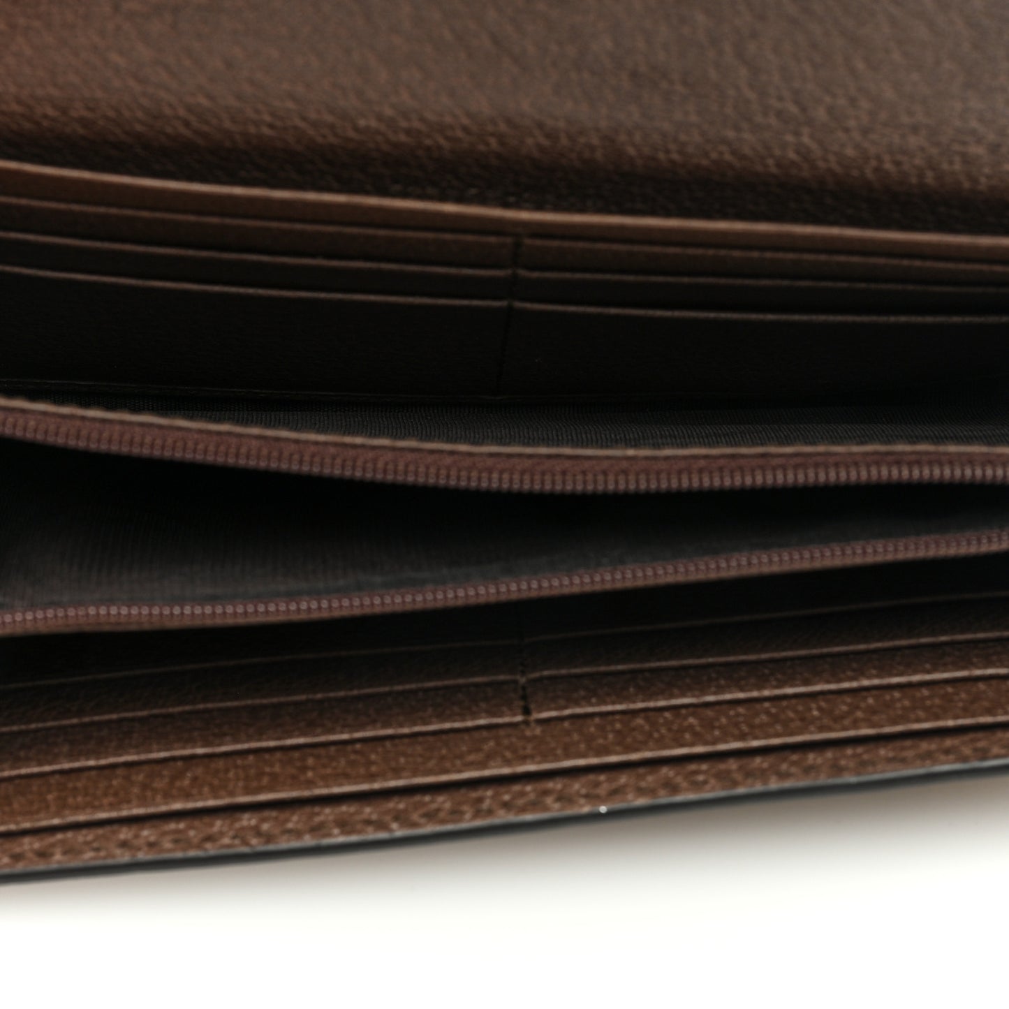 GG Supreme Monogram Web Ophidia Continental Wallet Brown