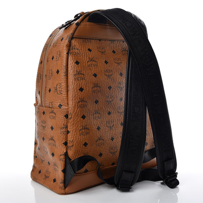 MCM Visetos Medium Stark Backpack Cognac 3 of 10