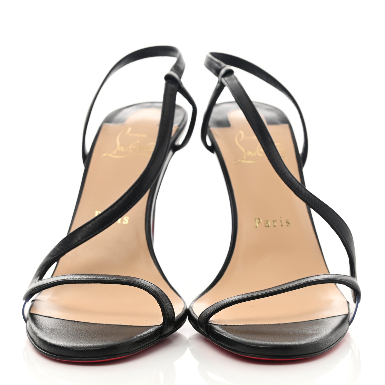 Christian Louboutin Nappa Rosalie 100 Sandals 37.5 Black 2 of 7