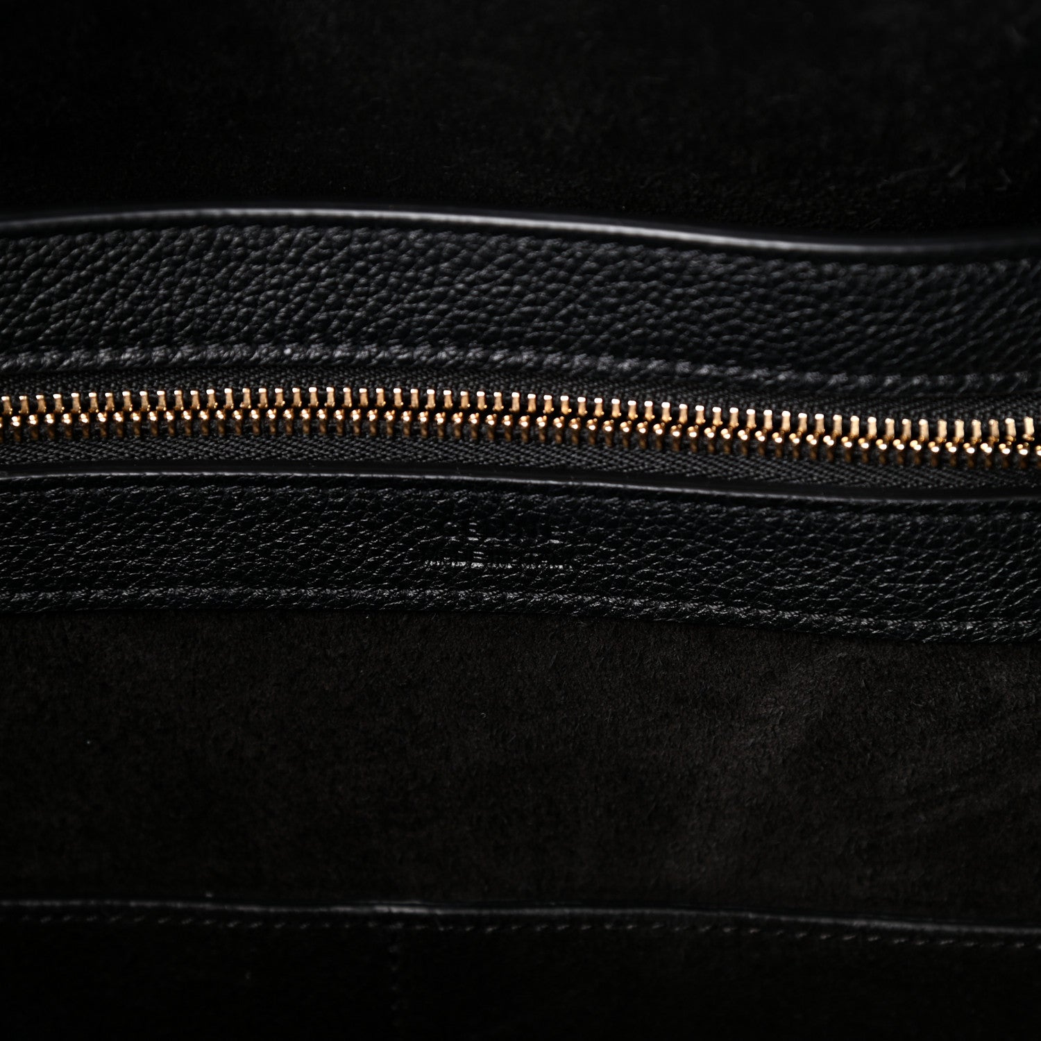 Celine Soft Grained Calfskin Small Belt Cabas Phantom Black 6 of 9