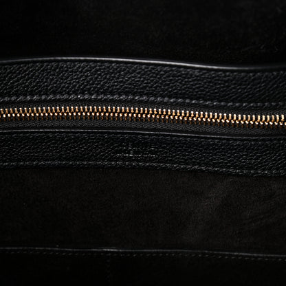 Celine Soft Grained Calfskin Small Belt Cabas Phantom Black 6 of 9