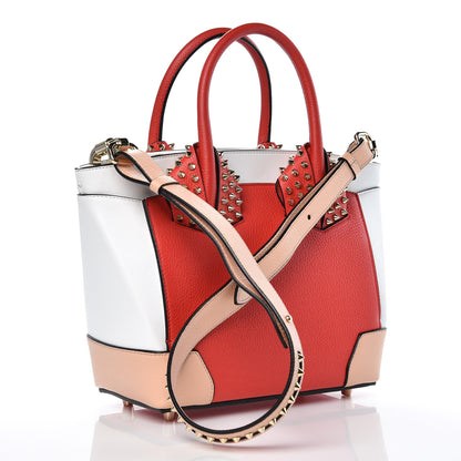 Christian Louboutin Calfskin Small Eloise Tote Fraise Poudre White 3 of 16