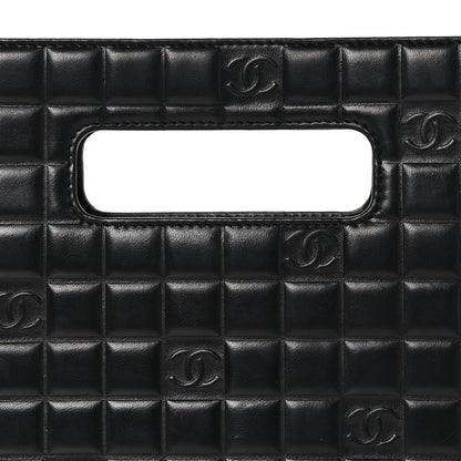 Chanel Lambskin CC Chocolate Bar Shoulder Bag Black 8 of 10