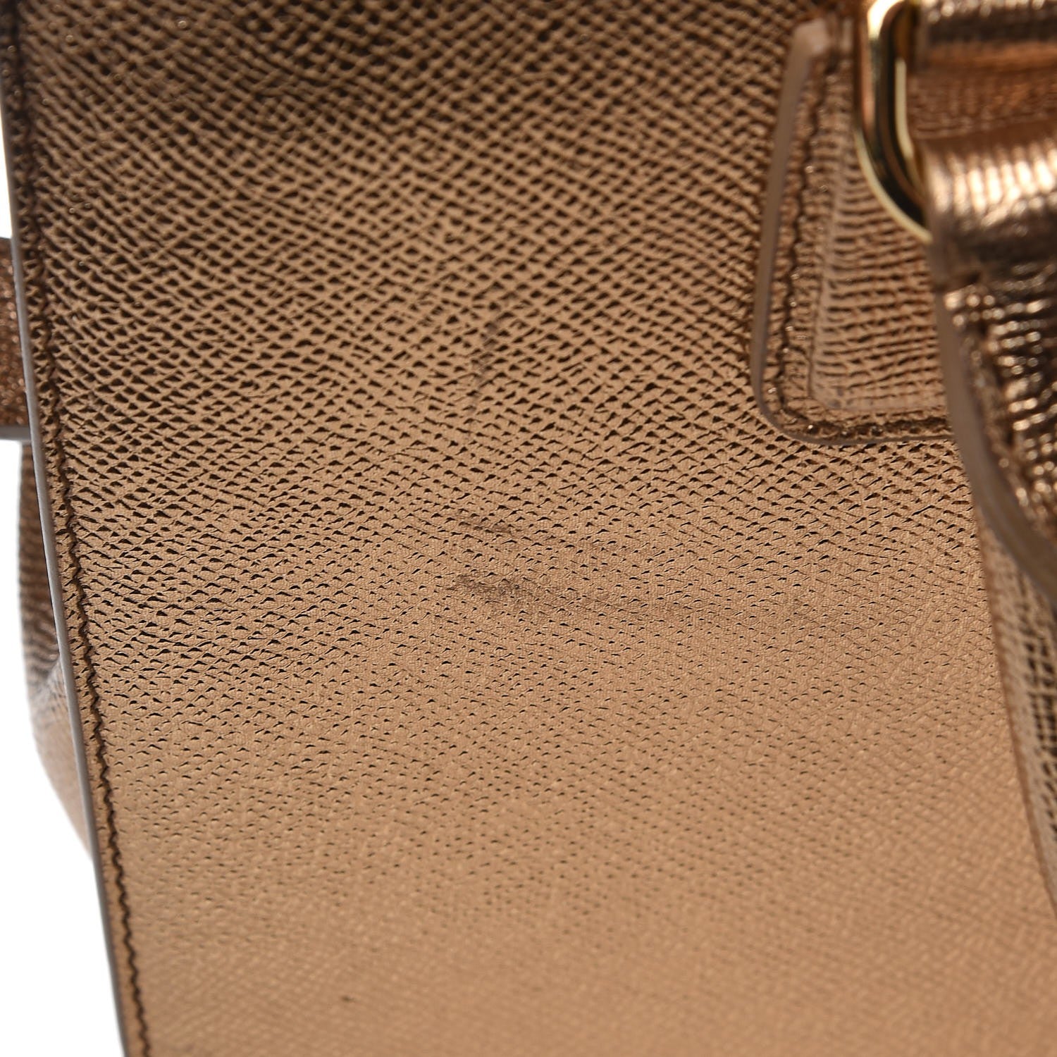 Dolce & Gabbana Metallic Dauphine Medium Frame Tote Gold 9 of 9